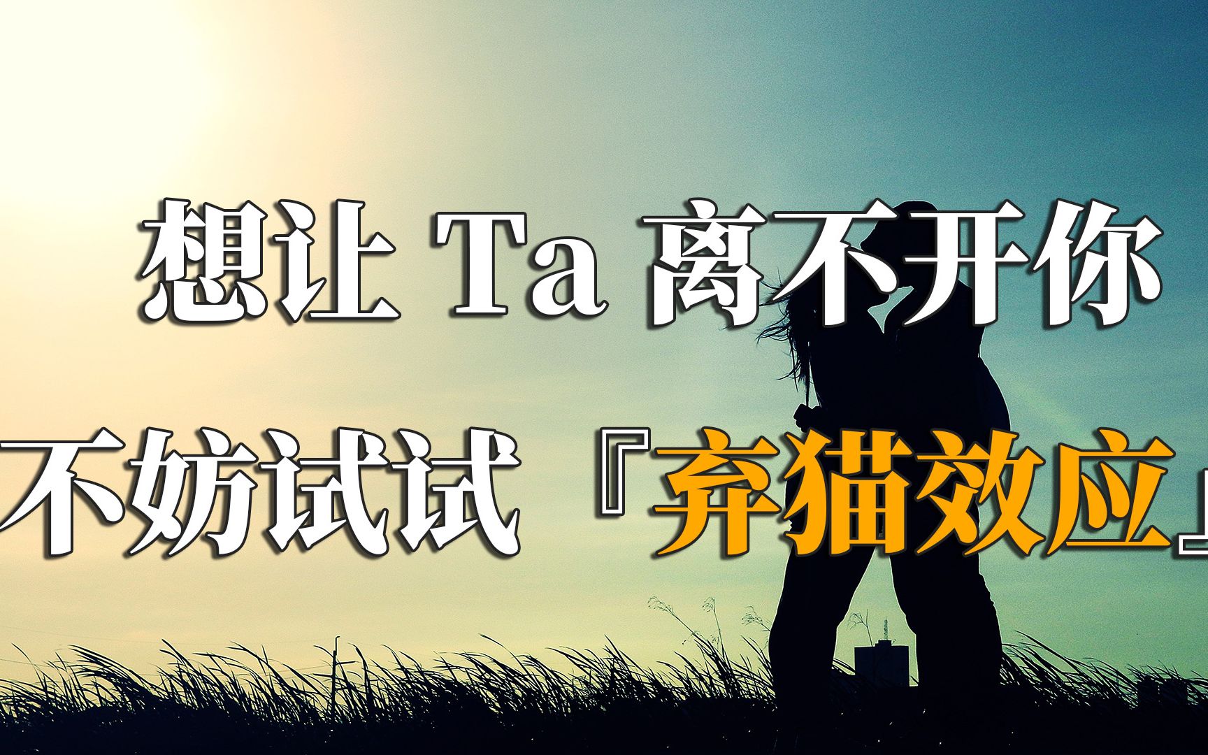 [图]想让Ta离不开你，不妨试试『弃猫效应』，让Ta知道你的重要性！「深夜说书」