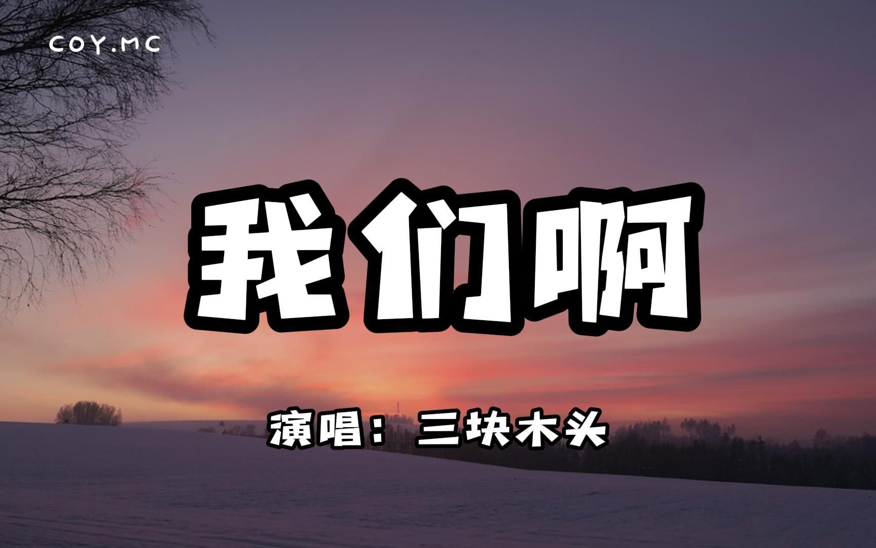 我们啊  三块木头『我们啊看过了落叶 怎麽就没熬到白雪』「原唱:张又乔」(动态歌词/Lyrics Video)哔哩哔哩bilibili