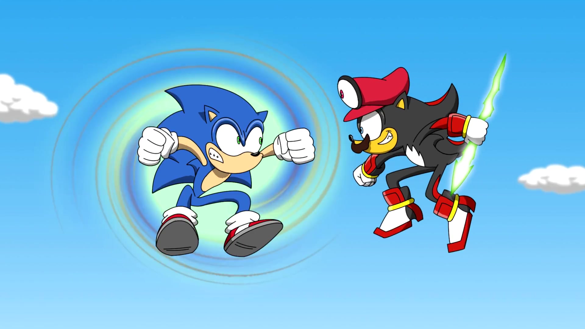 sonic the hedgehog vs shadow the hedgehog part 2_哔哩哔哩_bili