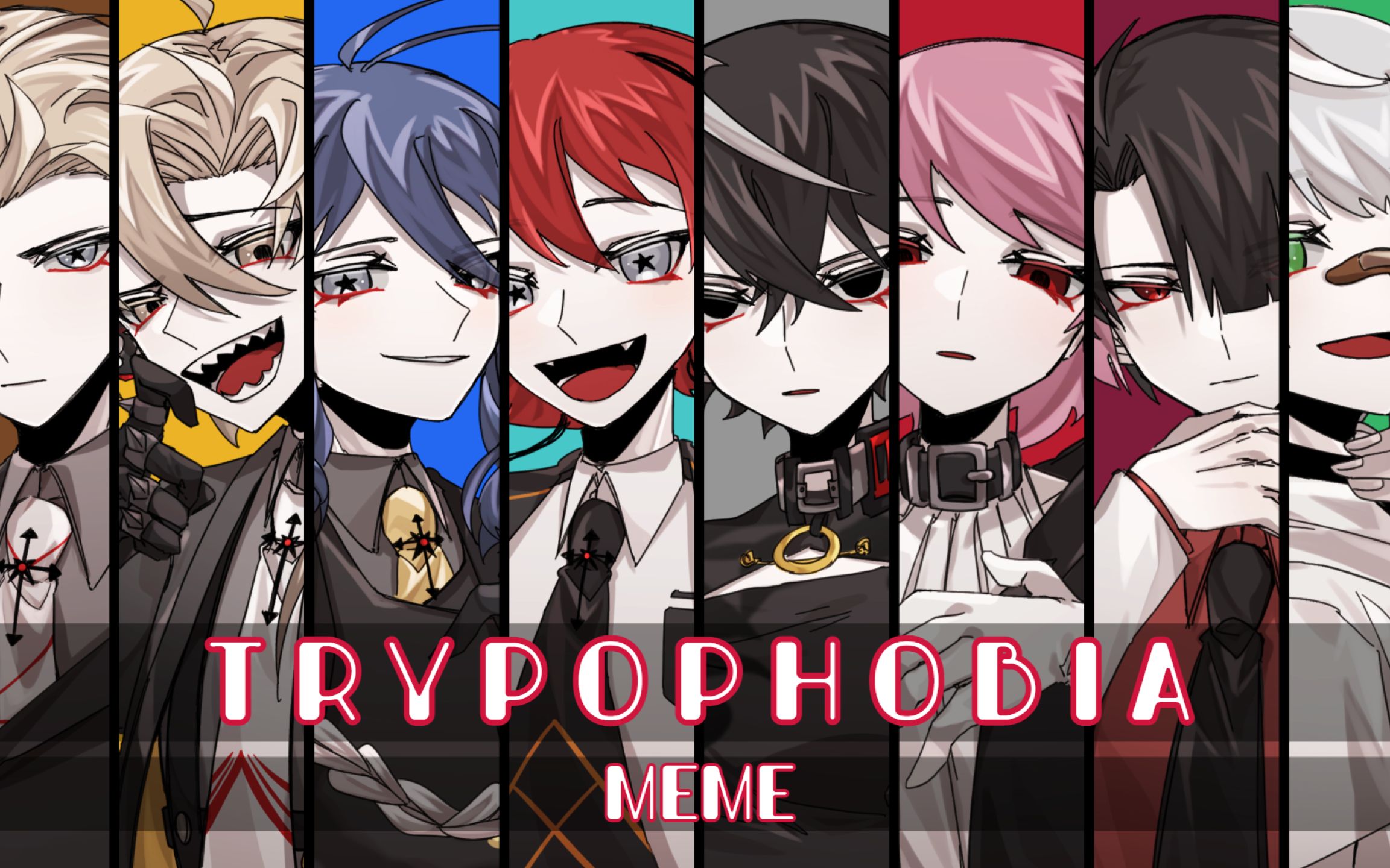 【meme】trypophobia|oc (閃爍 血跡注意)