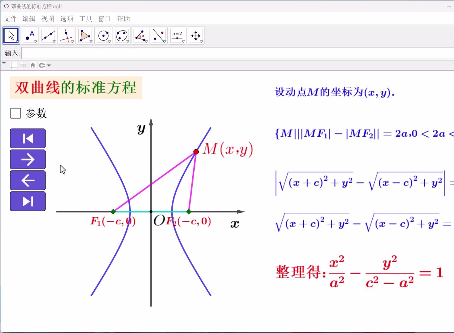 双曲线的标准方程哔哩哔哩bilibili