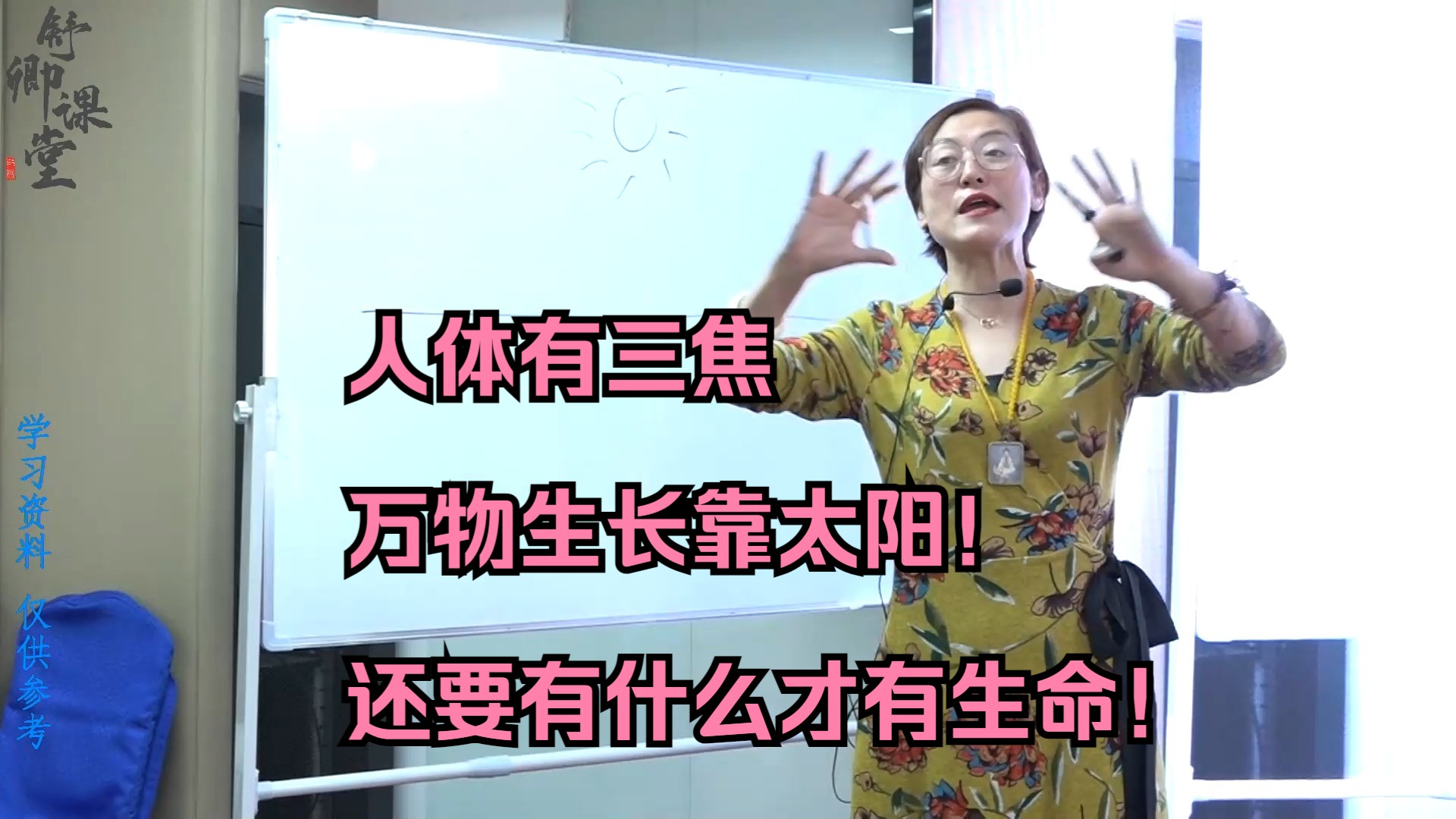 人体有三焦、万物生长靠太阳!还要有什么才有生命!舒卿老师说哔哩哔哩bilibili