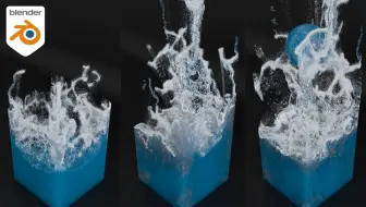 Blender 流体水模拟技巧（中英文字幕）