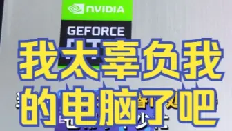 我太辜负自己的电脑了，呜呜呜，165HZ电竞屏也太高清了吧，这电脑也太香了