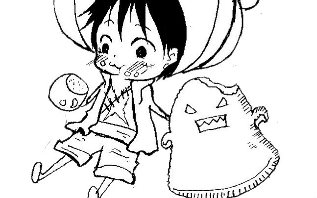 【手描one piece】trick or treat