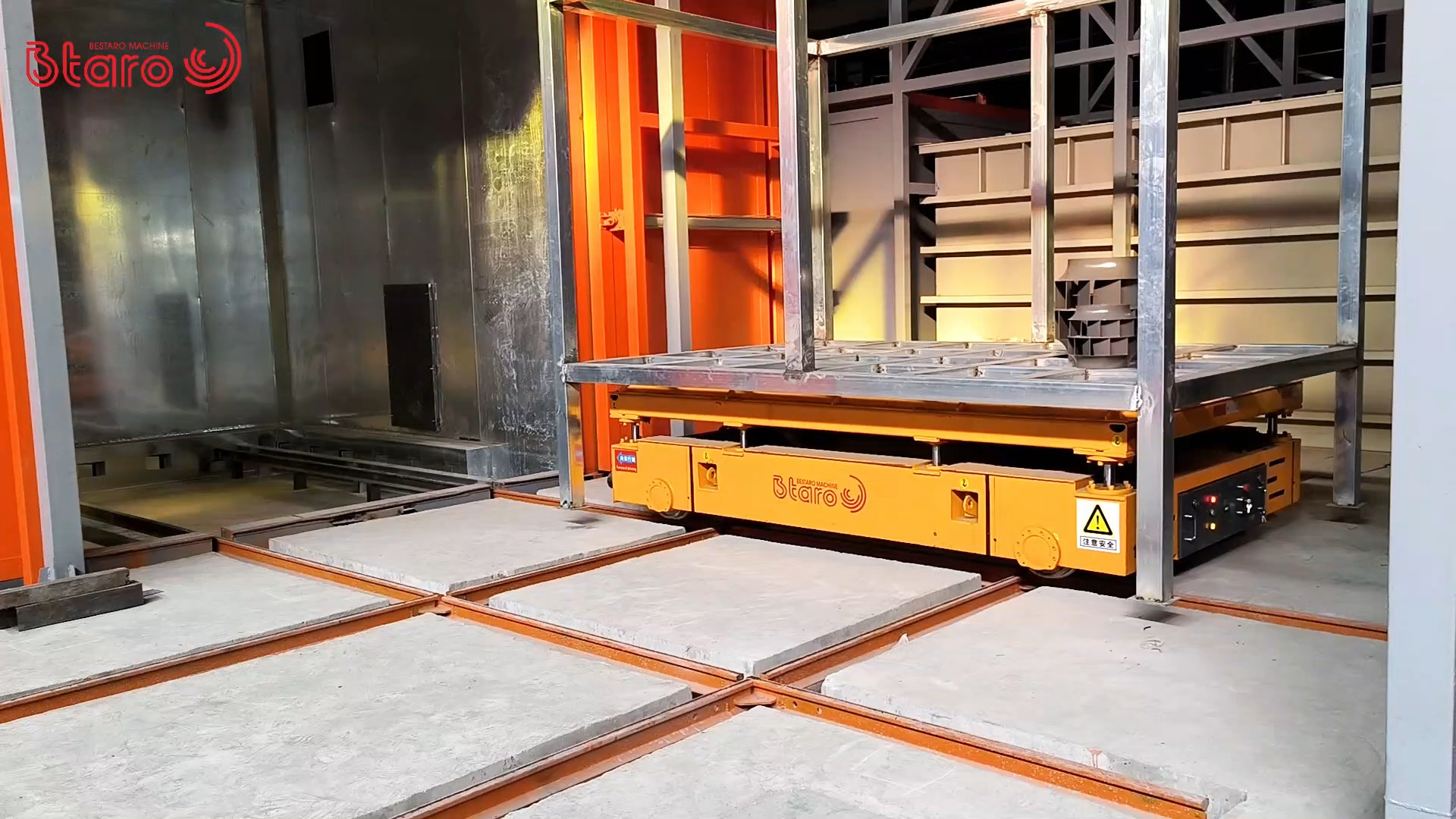 纵横移动轨道平车 场内工件进出高温炉运输可升降搬运工装