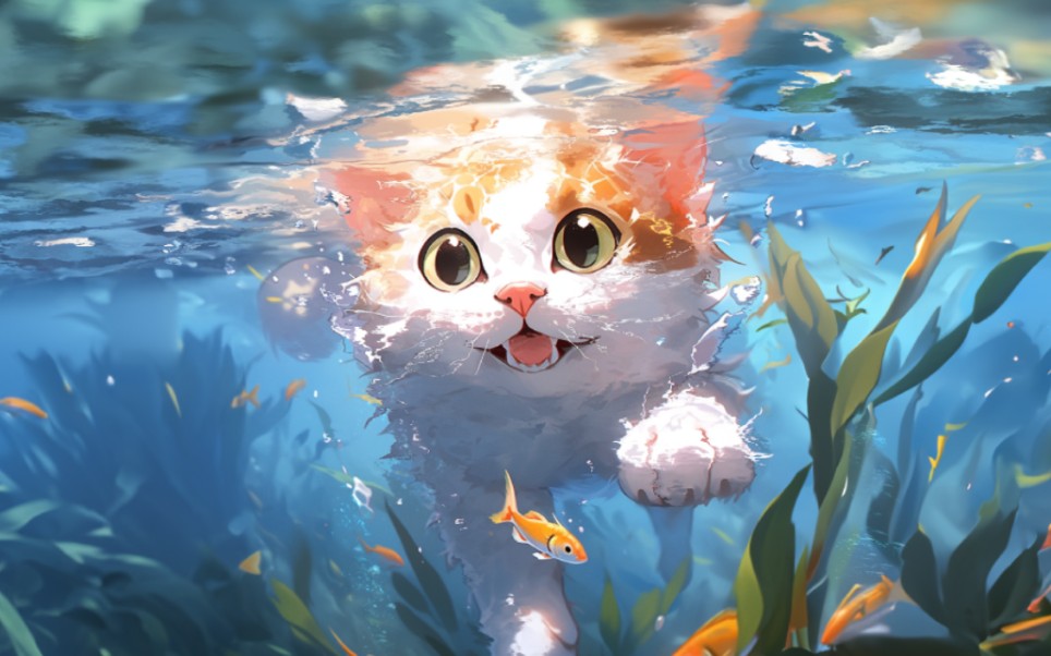 好运喵来喽,快接住!快接住!