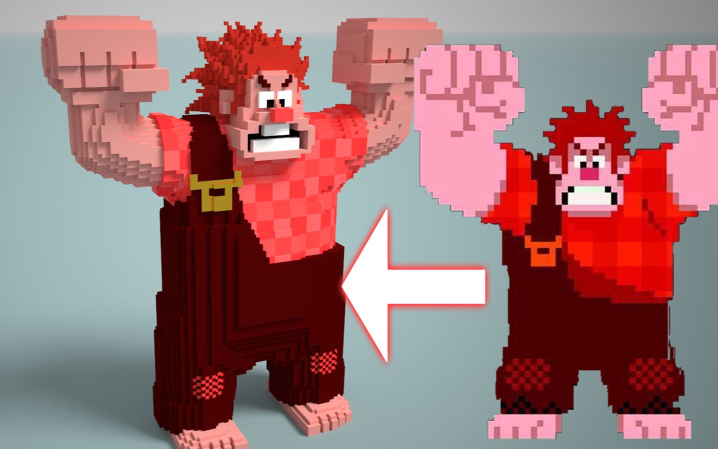 【无敌破坏王】还原游戏中像素拉尔夫