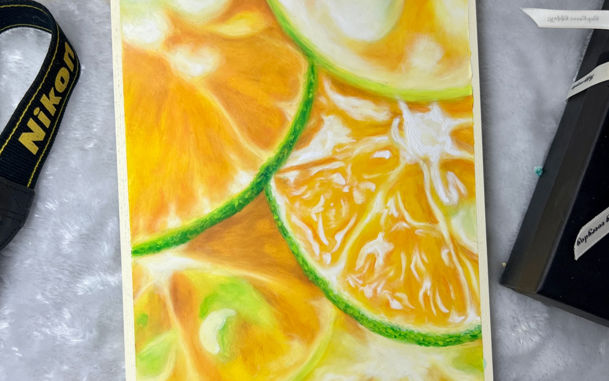 油画棒夏日主题课程之柠檬