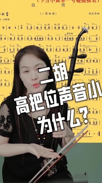 二胡高把位声音小为什么?快来听听张欣老师的分享
