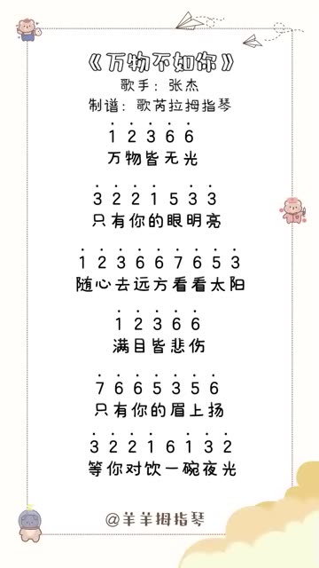 视频用琴:歌芮拉卡通17音板式 卡林巴琴初学者