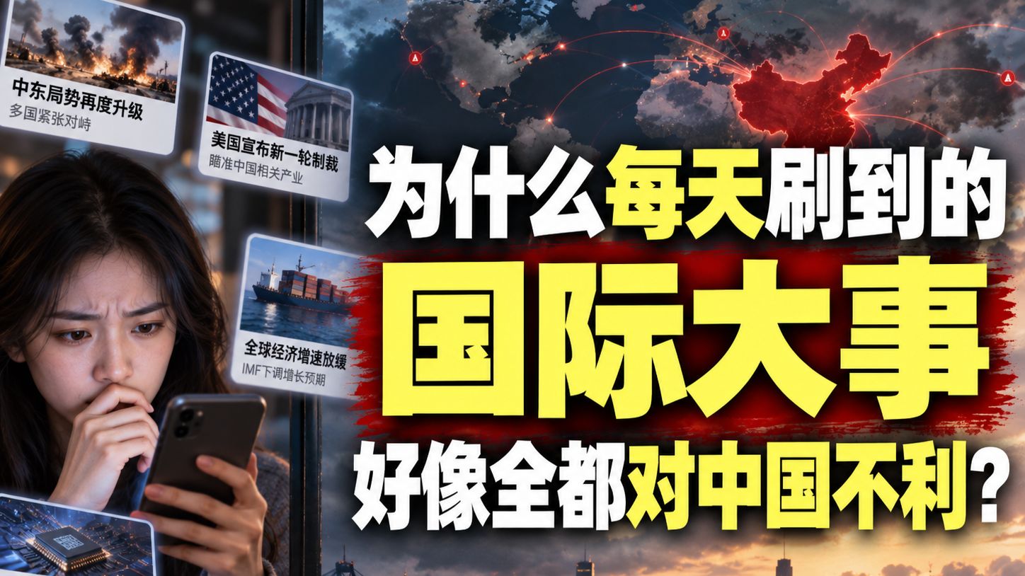 为什么每天刷到的国际大事好像全都对中国不利
