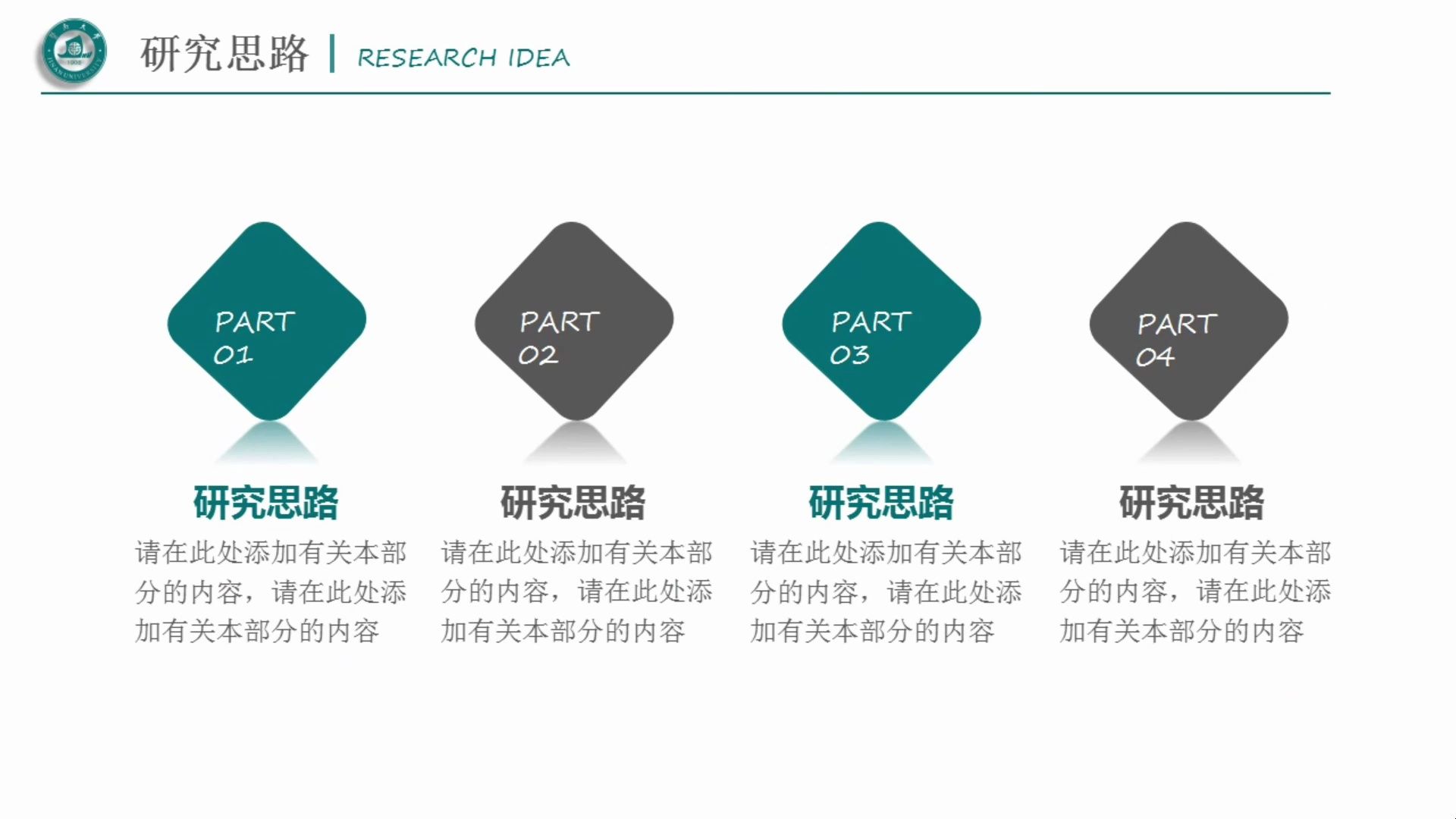 暨南大学毕业论文答辩PPT模板哔哩哔哩bilibili