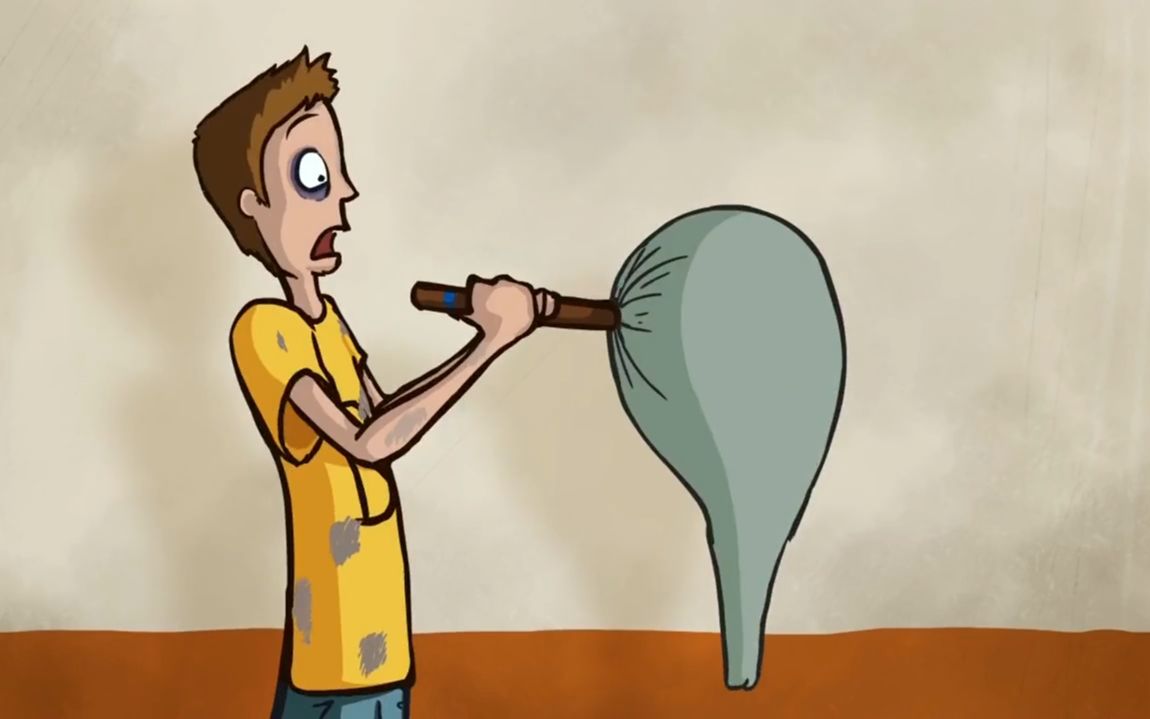 讽刺短片:小伙买了一根笛子却吹不响,原来里边藏着一头大象