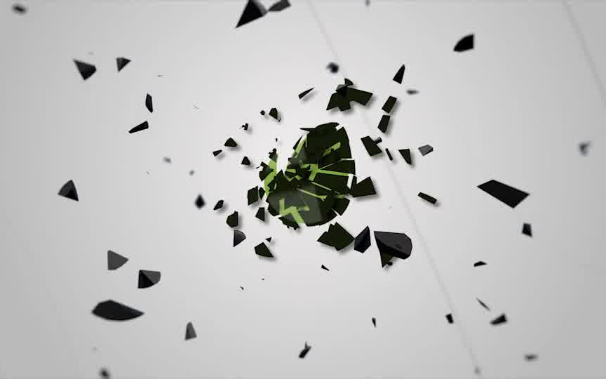 ae模板-汇聚圆球爆炸破碎特效的动态logo片头模板动态徽标视频动态