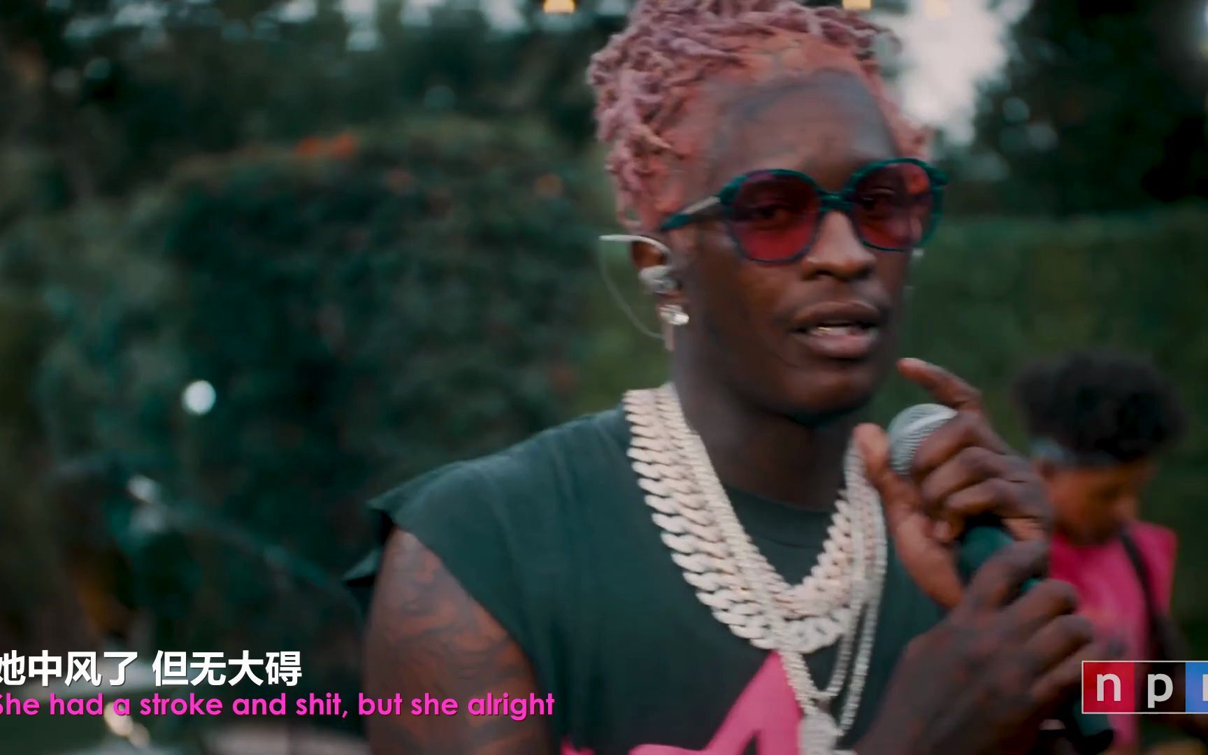 SLATTURDAY | Young Thug 桃红色朋克摇滚说唱 NPR 音乐会哔哩哔哩bilibili