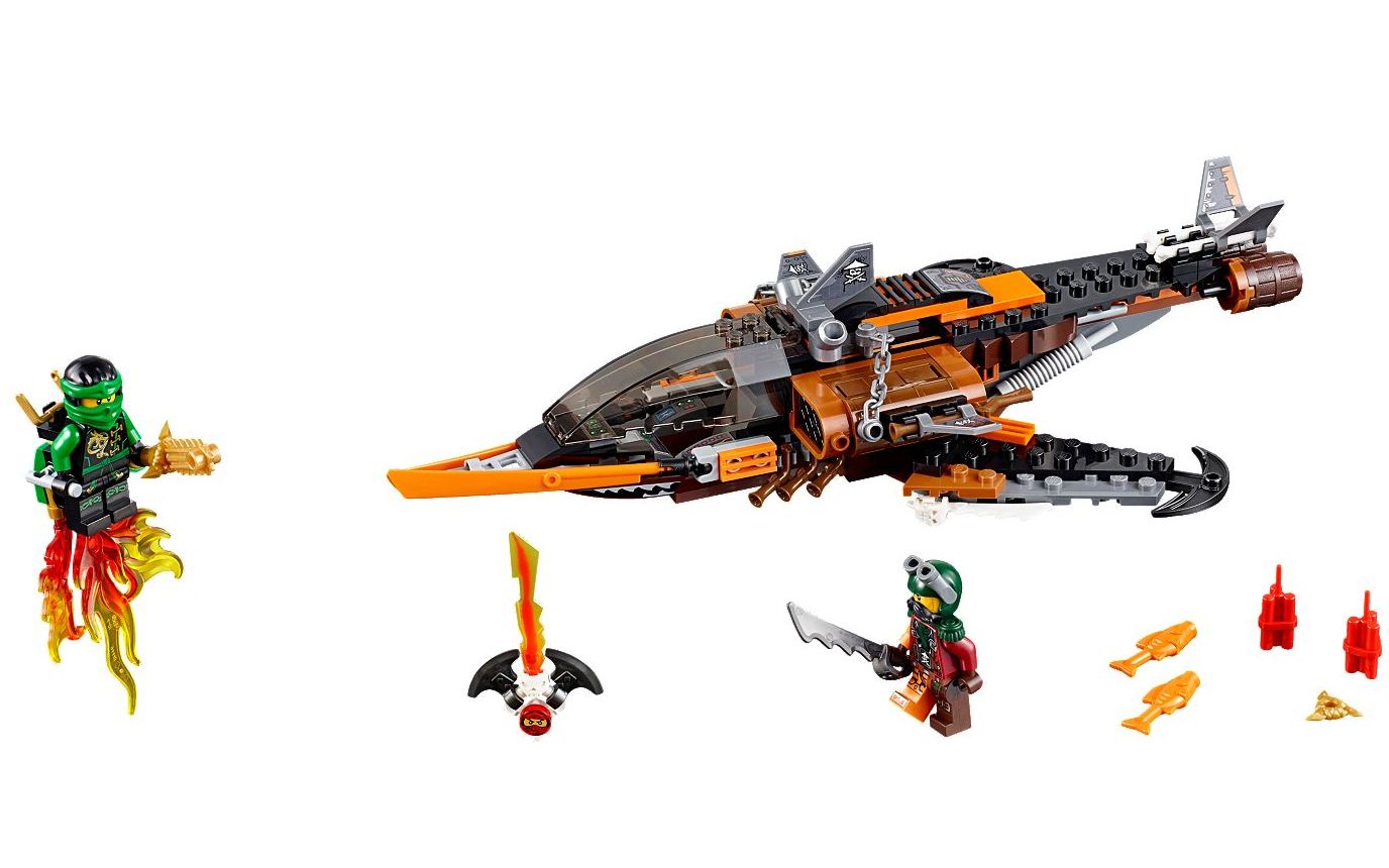 乐高lego70601幻影忍者飞鲨战斗机速拼评测