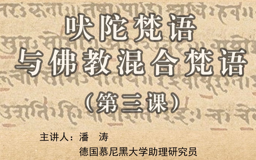 吠陀梵语与佛教混合梵语 03 原始印欧语到梵语的音变;法语,希腊语的否定词;印欧语言学帮助理解德语;对音的问题;耆那教及其研究学术史.哔哩哔哩...