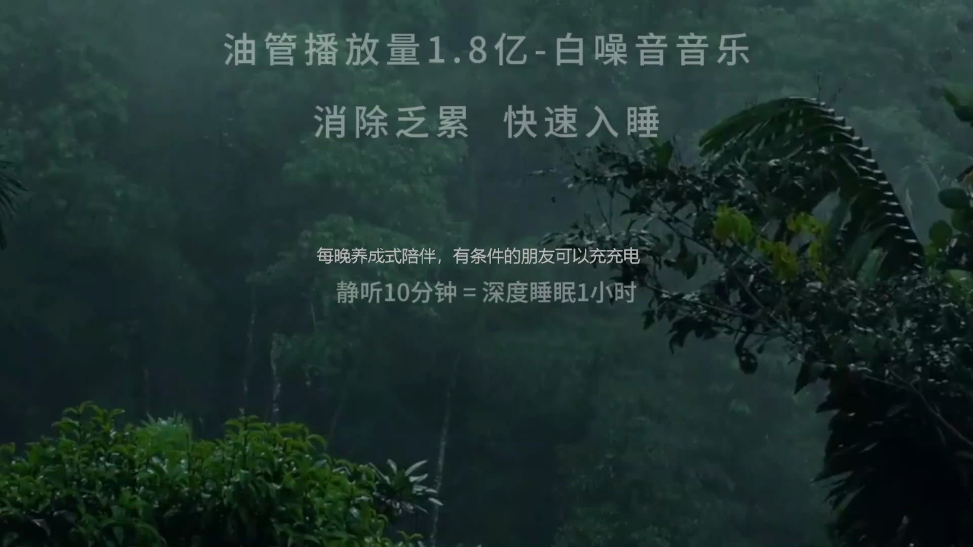 【助眠】油管破亿白噪音音乐