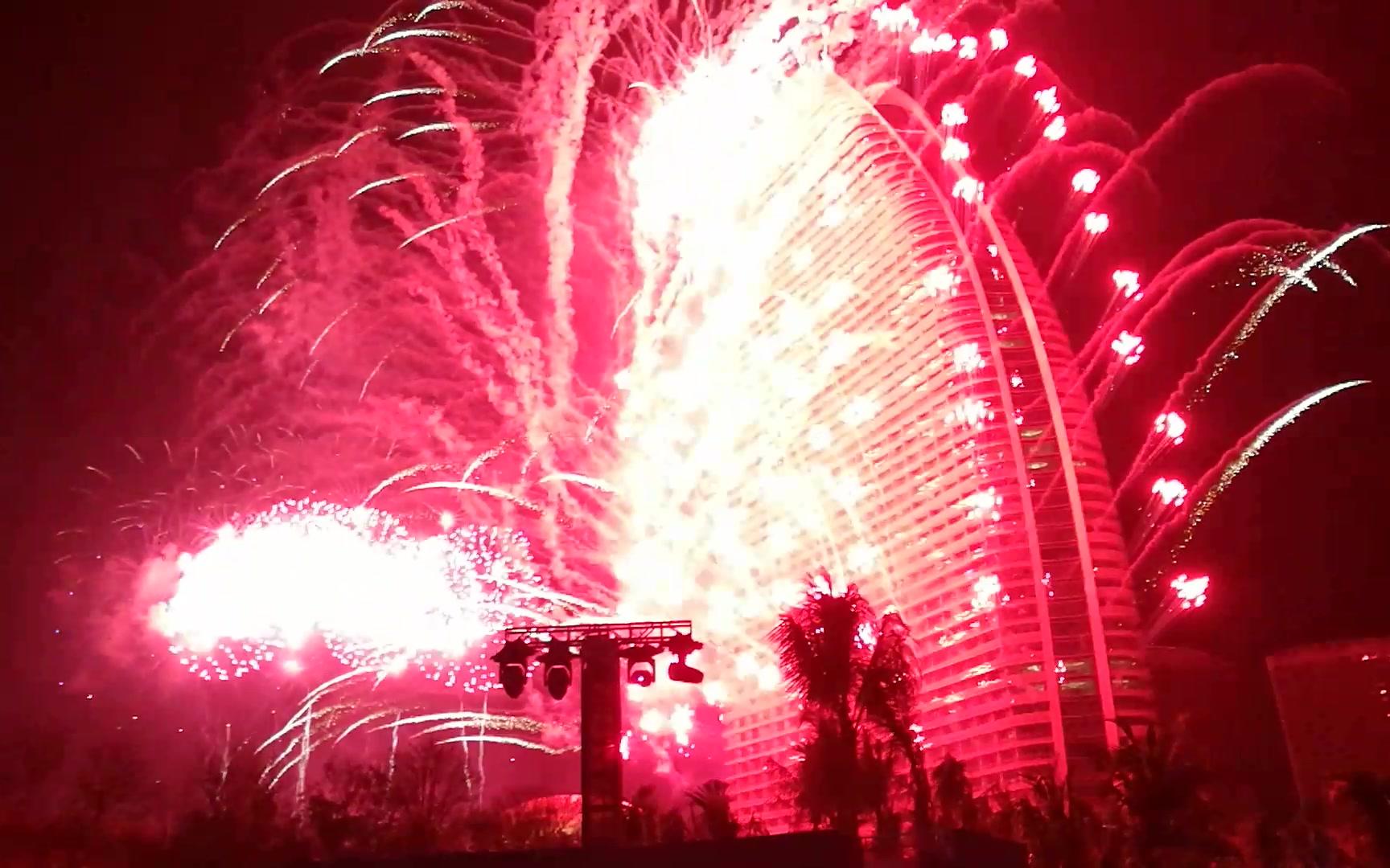 【三亚·亚特兰蒂斯】酒店开业典礼的压轴烟花表演