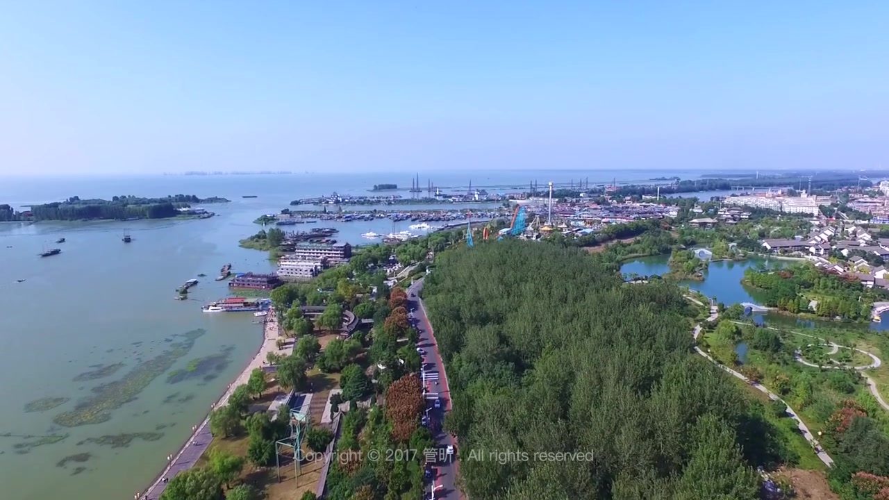 航拍摄影|美丽的洪泽湖畔,一场高度的盛宴.