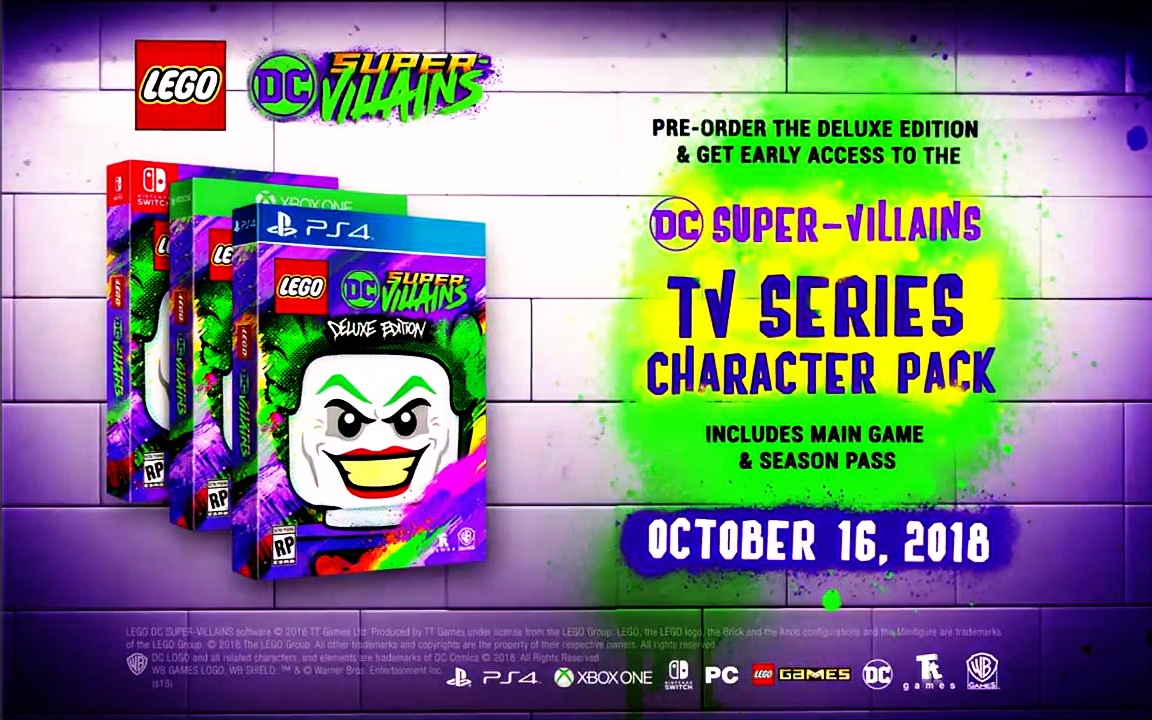 终于可以当反派啦legodcsupervillains官方预告片发布