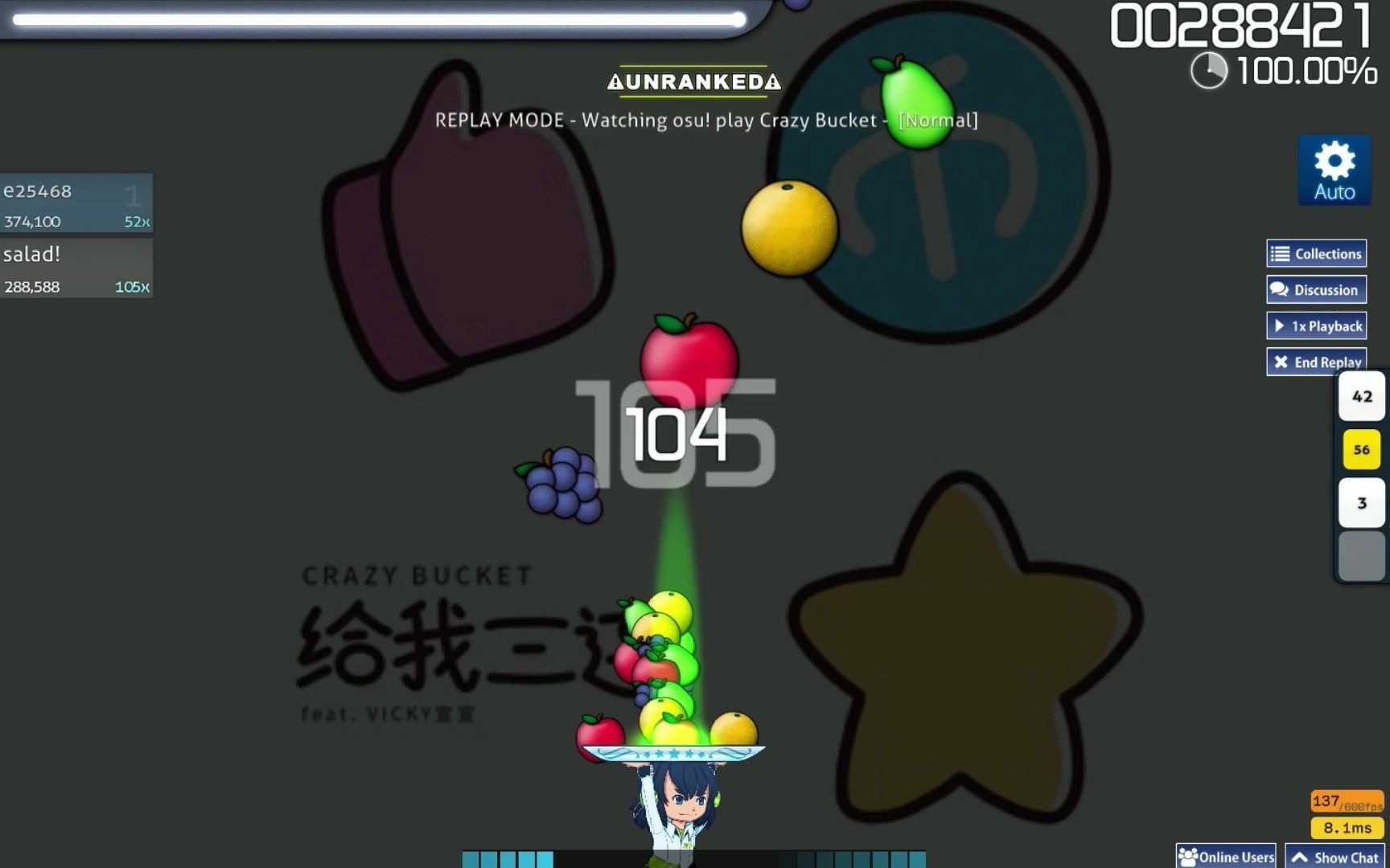 小何osu自制谱面crazybucketvicky宣宣给我三连