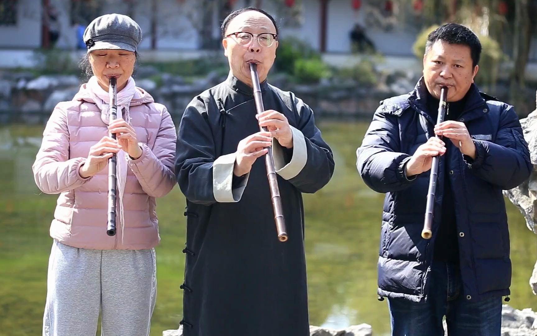 [图]罗守诚师生三人洞箫合奏《寒山僧踪》