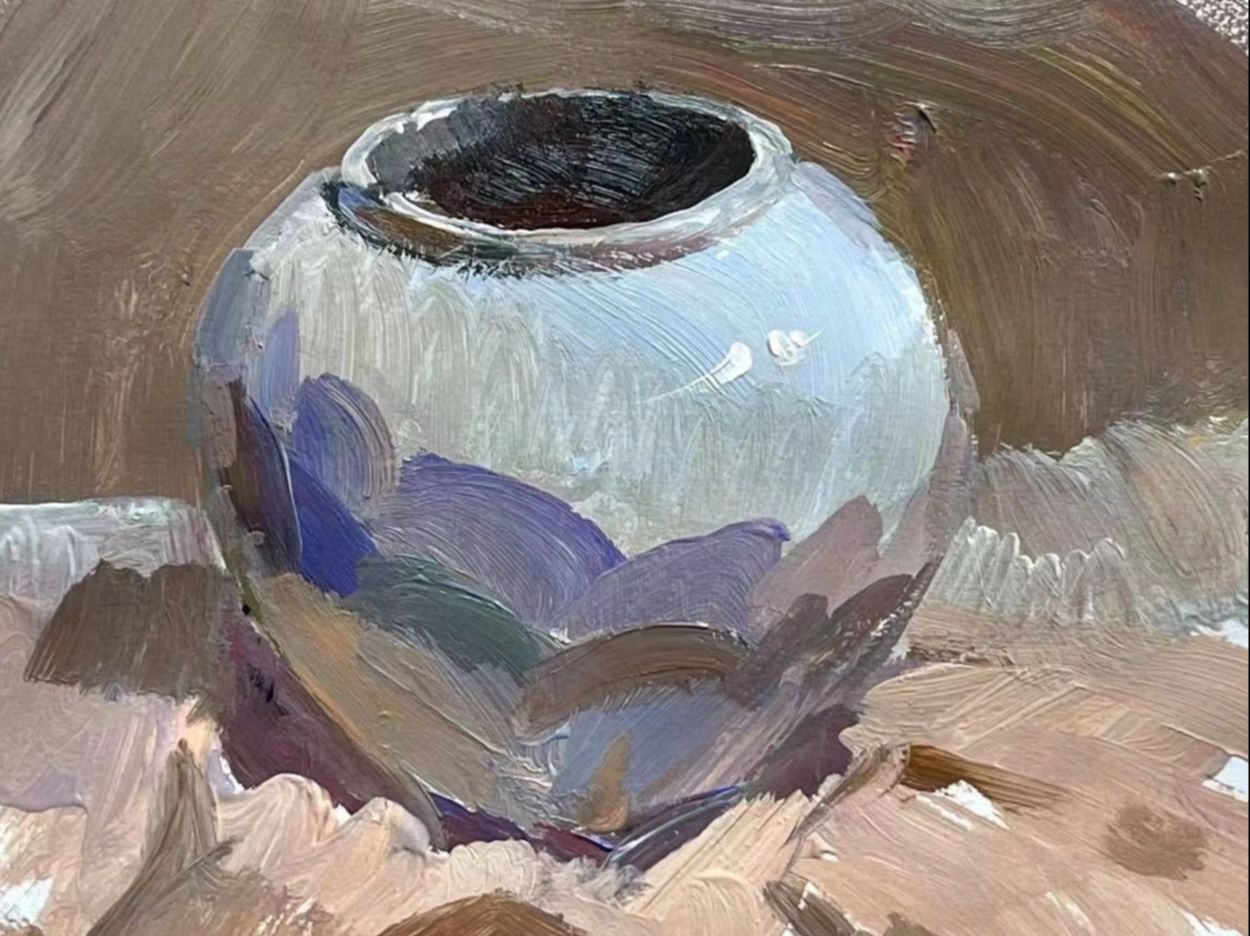 美术学科向毅轩慕课视频文件1--色彩单体--浅色陶罐的作画方法