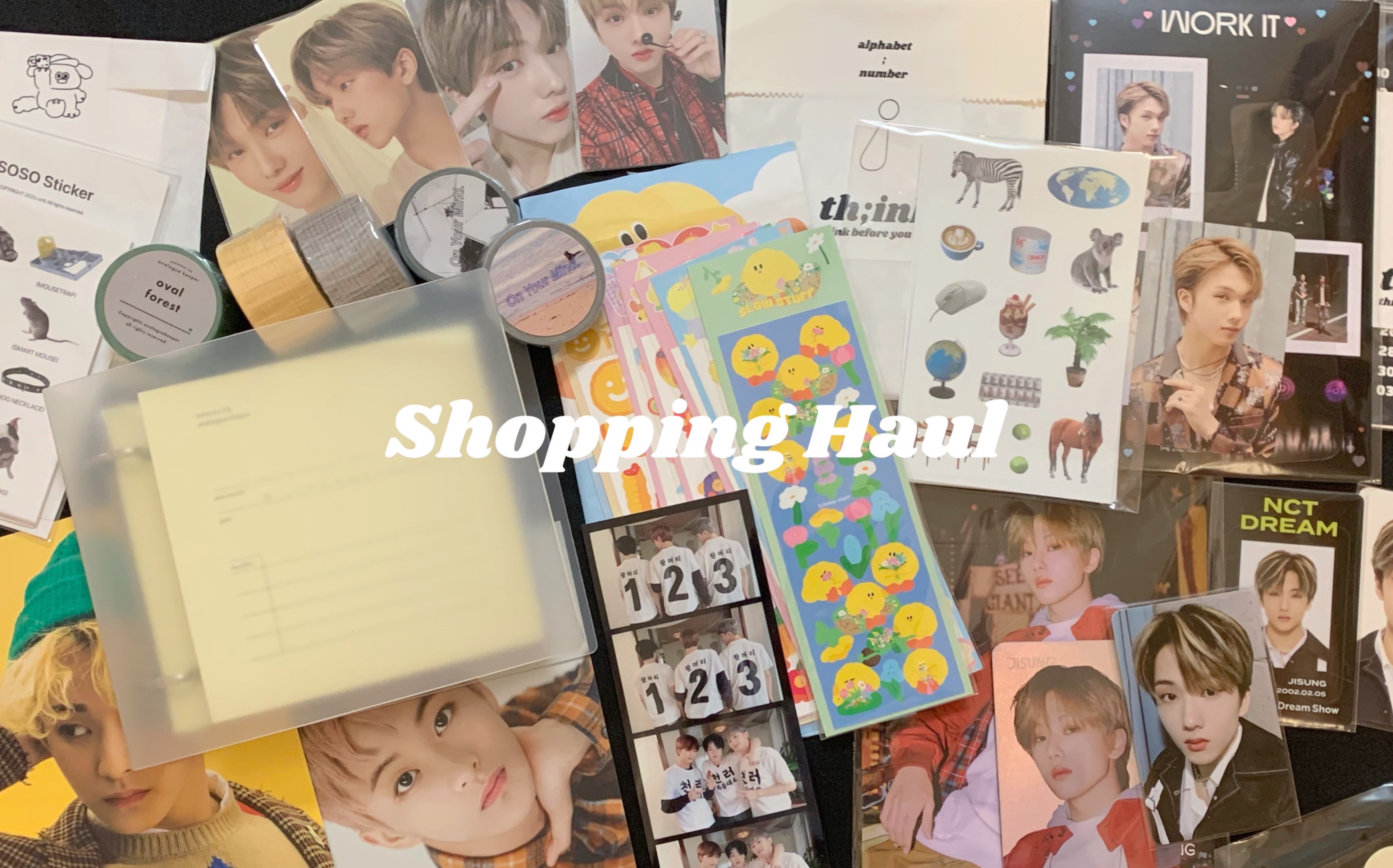 ♡︎NCT Haul|手帐团清货|追星购物分享|pt2官周|朴志晟卡盘|李马克杂志|WayV假日盒子|划粉开箱|拆快递哔哩哔哩bilibili