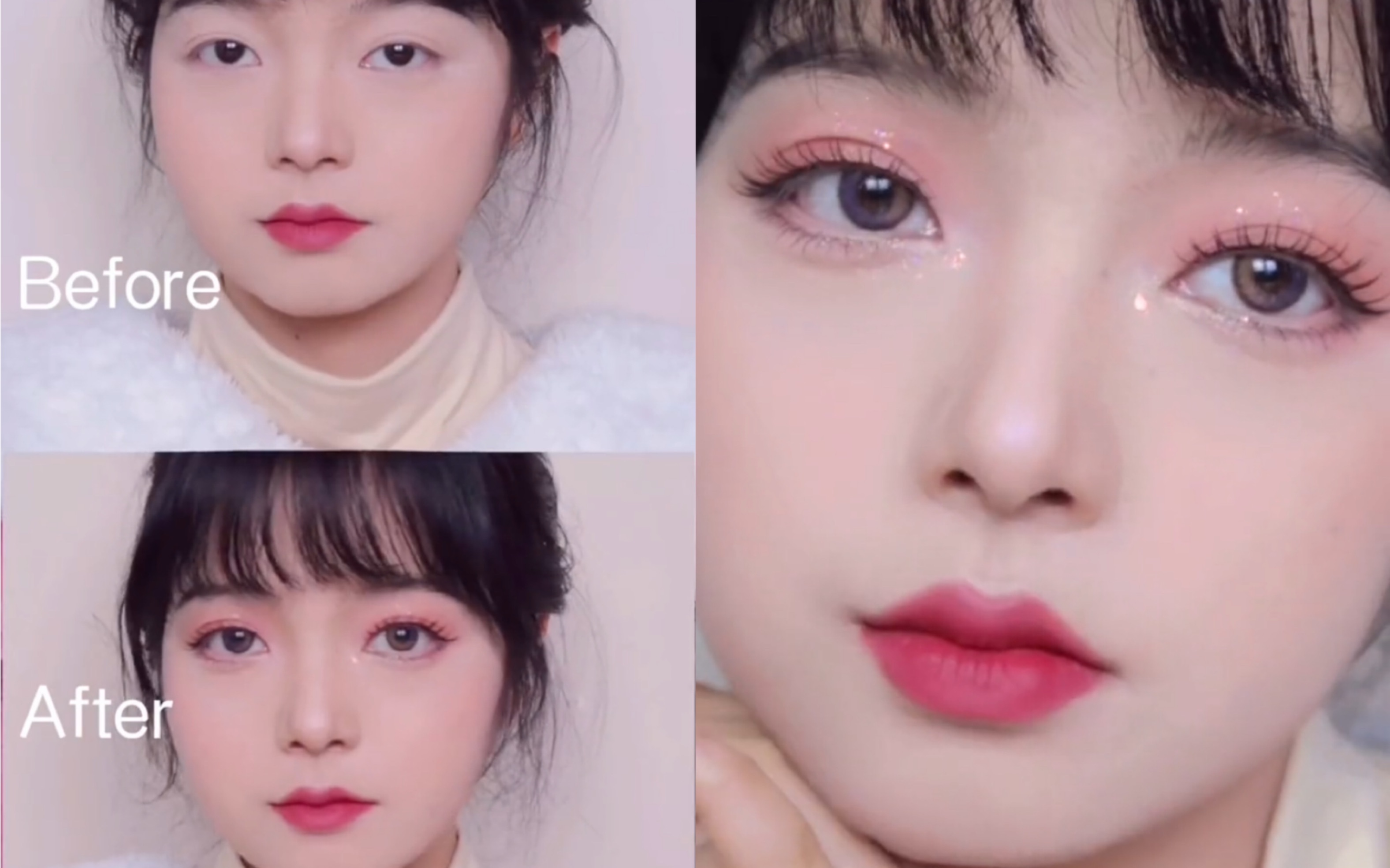 圆脸妹子纯欲氛围感眼妆教程