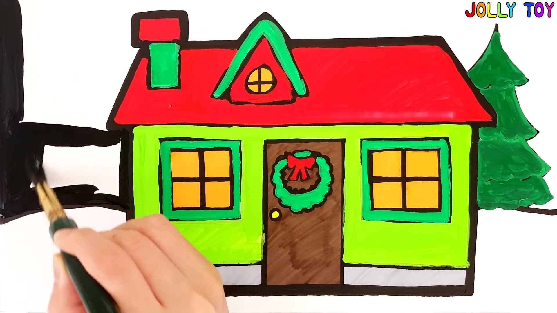 跟着jollytoy学画画之我的家