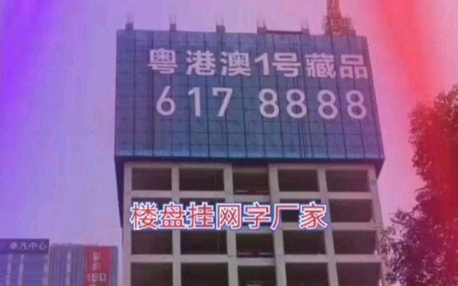 楼盘发光软体字 楼体外墙灯饰画字 墙体拉网字 网格发光字 楼体网灯字 排栅发光字哔哩哔哩bilibili