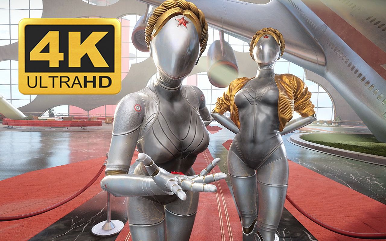 女机器人!双生舞伶名场面!