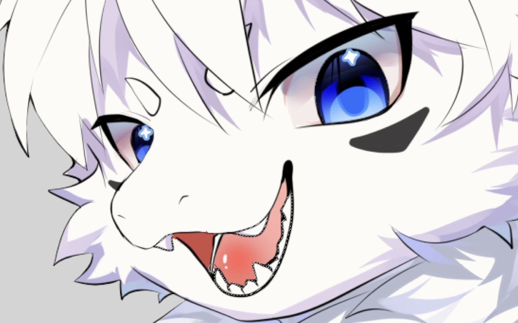 【Furry/绘画过程】一只毛龙哔哩哔哩bilibili