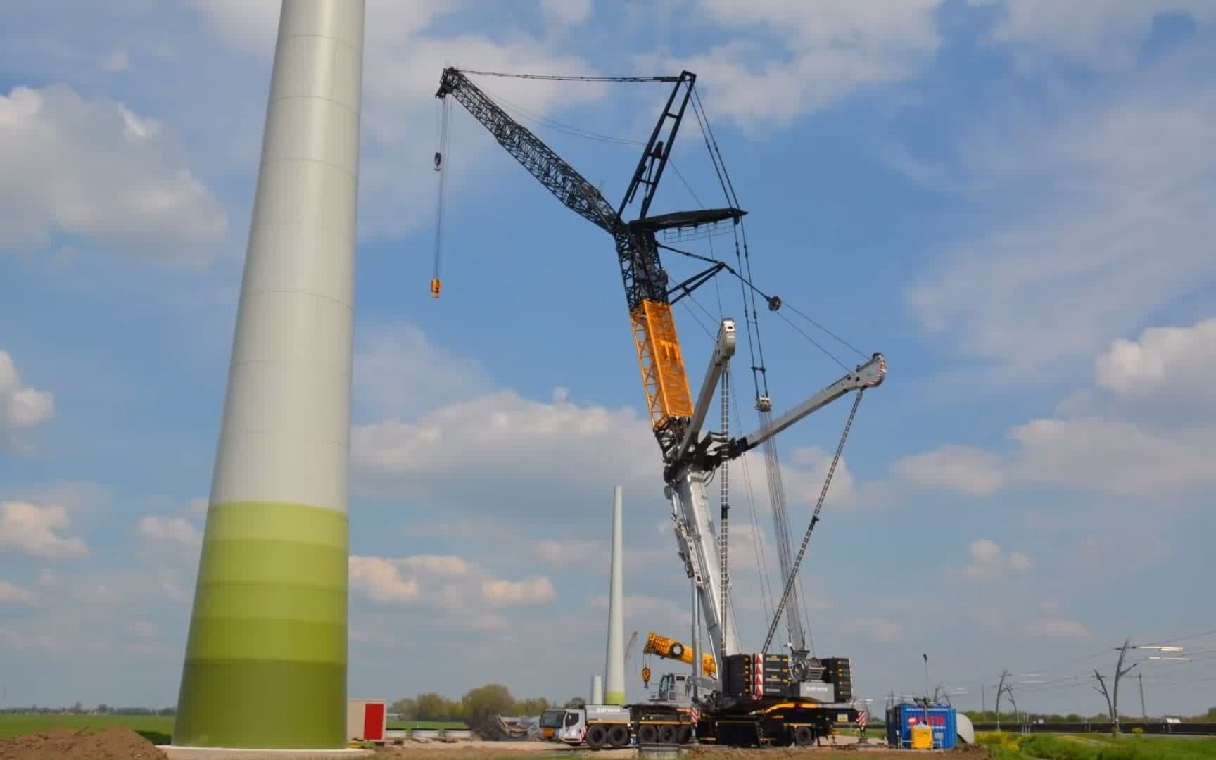 sarens-liebherr ltm11200 全地面起重机_哔哩哔哩_bilibili