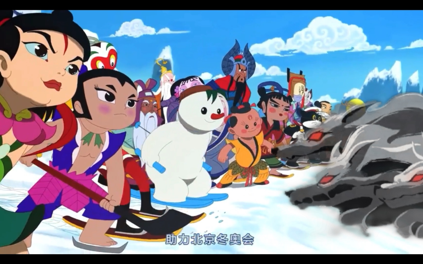 2018韩国平昌vs2022中国北京冬奥会动画宣传片,风格迥异