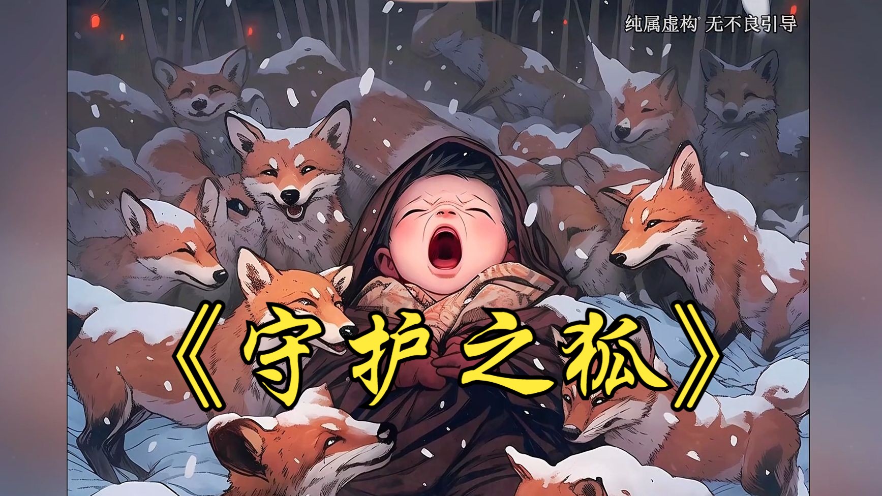 [图]《守护之狐》我妈为了证明自己是雪女转世，生产当天竟然顶着暴风雪在雪山上生下了我！