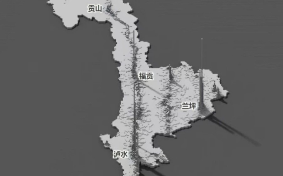 云南省人口密度分布图:崎岖磐石路,幽壑涧沧浪哔哩哔哩bilibili