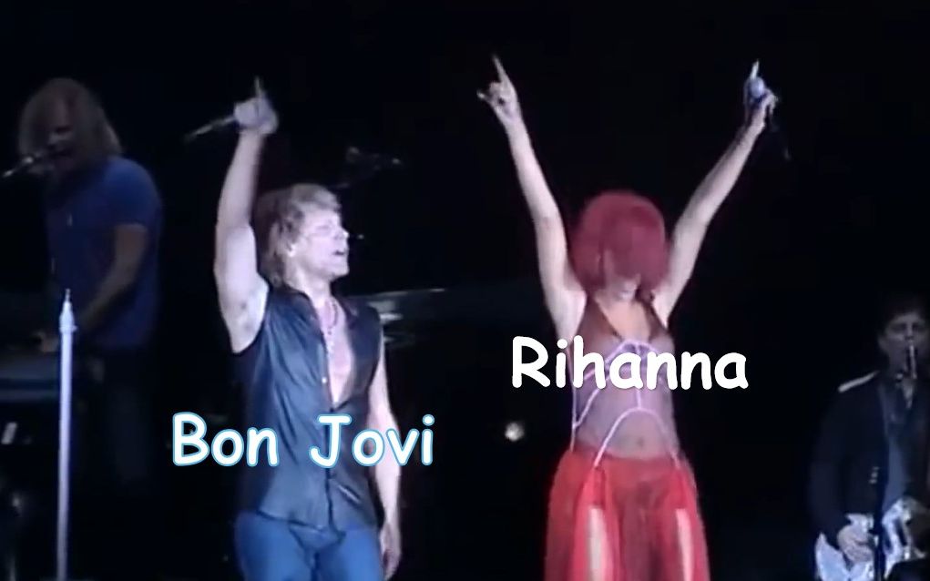 [图]【邦乔维与蕾哈娜】Bon Jovi & Rihanna - Livin' On A Prayer 2010.11.06