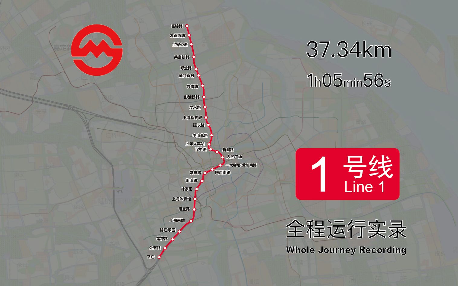 【上海地铁】上海地铁1号线全程运行实录(莘庄方向)哔哩哔哩bilibili