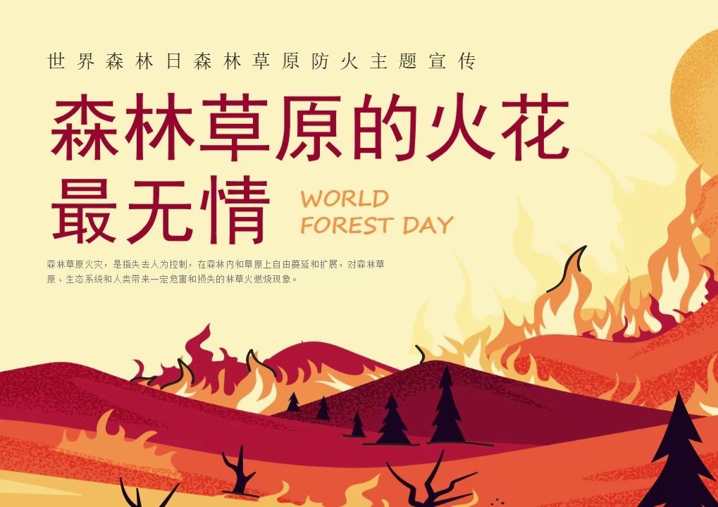 世界森林日森林草原防火宣传教育宣讲主题班会ppt课件①