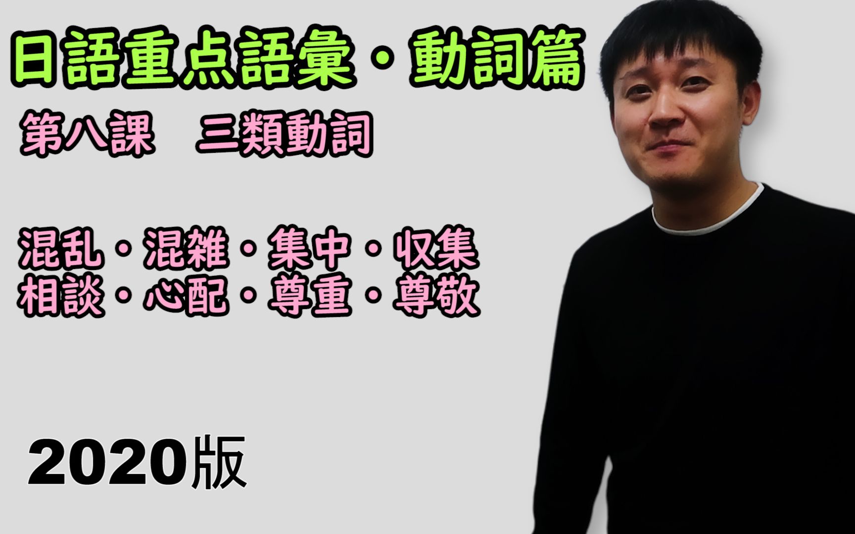 【日语N2提分重点词汇・动词篇】第八课 三类动词哔哩哔哩bilibili