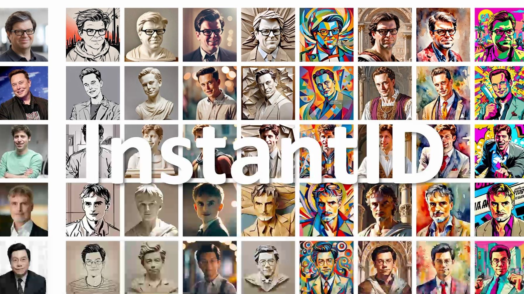 instantid: "风格百变"的人脸合成(以及4个相似的项目)