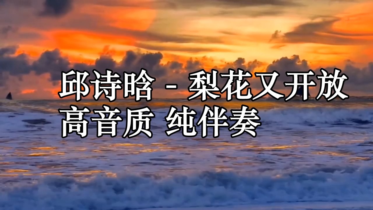 邱诗晗 - 梨花又开放 高音质 纯伴奏