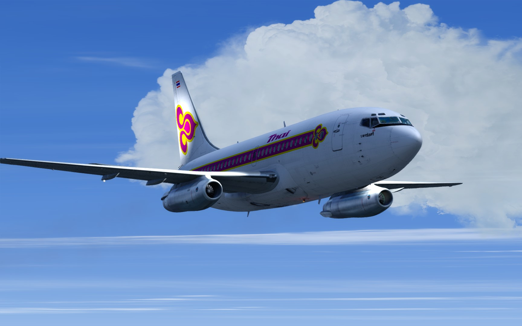 p3d  泰国国际航空737