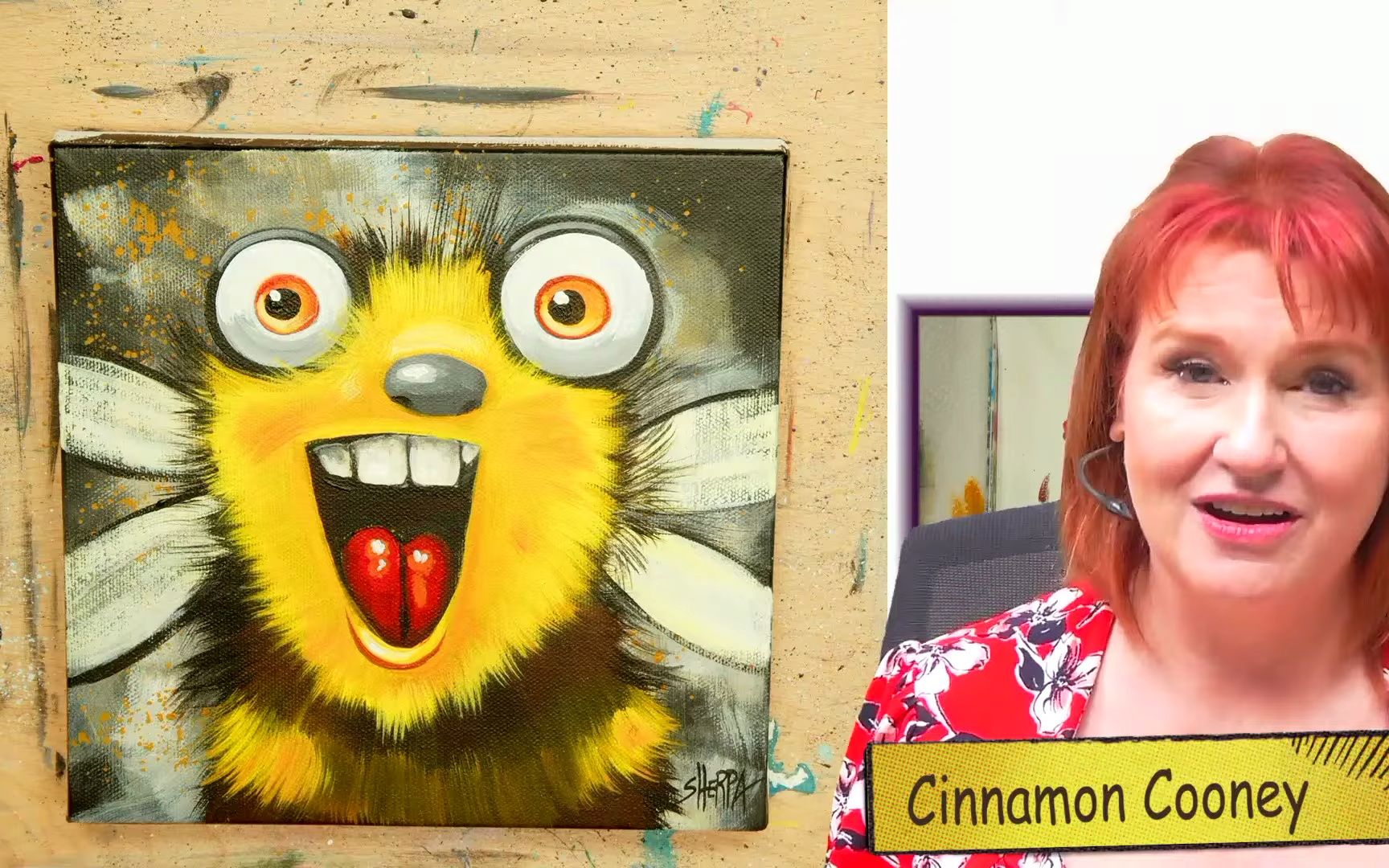 丙烯】【零基础】【step by step】如何画一只可爱的蜜蜂how to draw