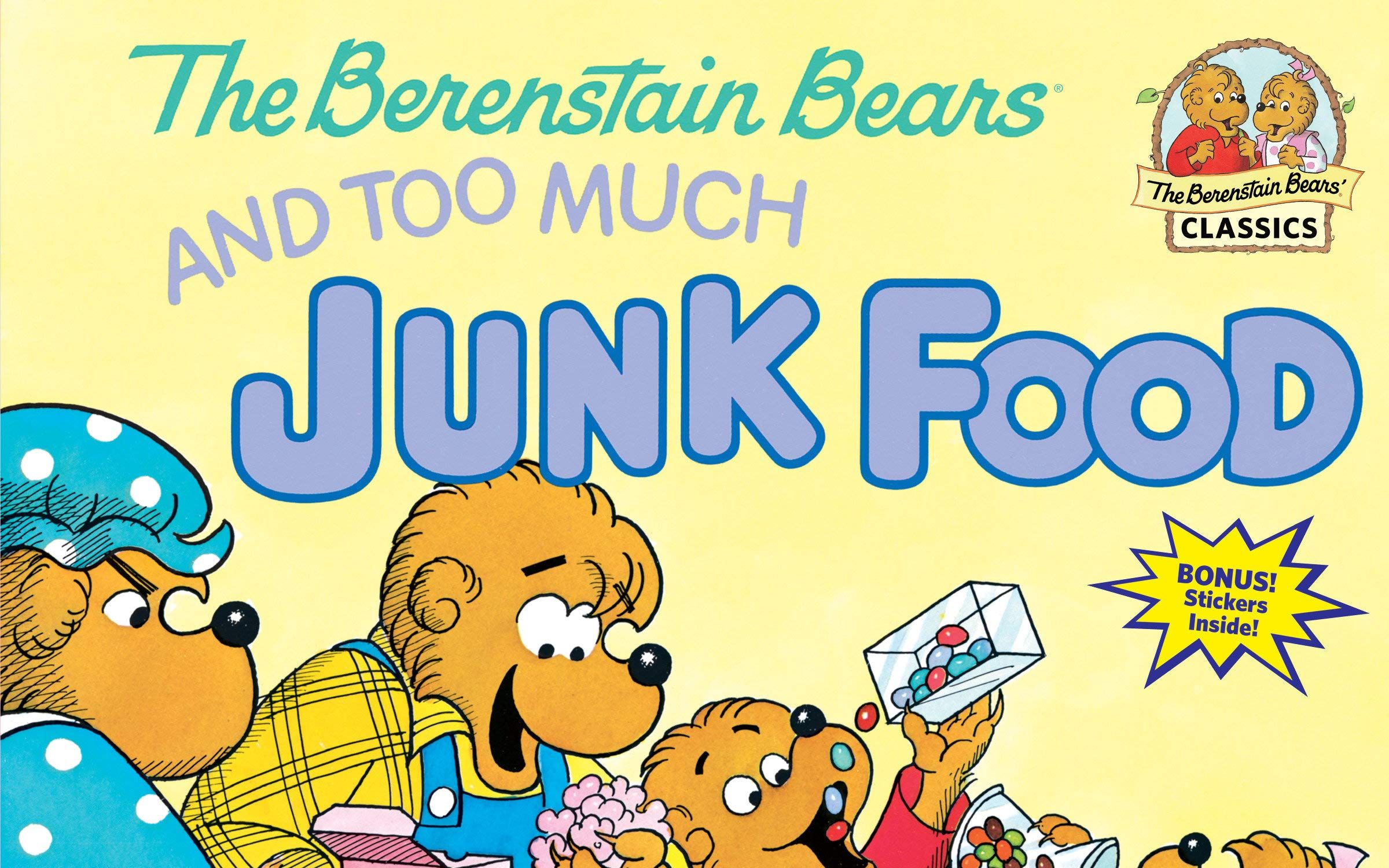 [图]【英语】《贝贝熊之太多垃圾食品 Berenstain Bears and Too Much Junk Food》儿童英语绘本故事