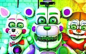 [图]1440P-FNAF姐妹地點版-混音曲 一起玩好不好?