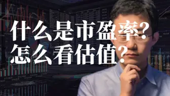 什么是市盈率，怎么看估值？